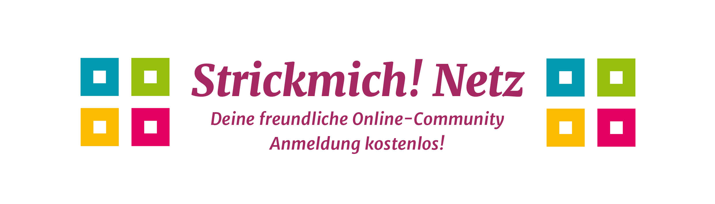 Banner Strickmich! Netz Link