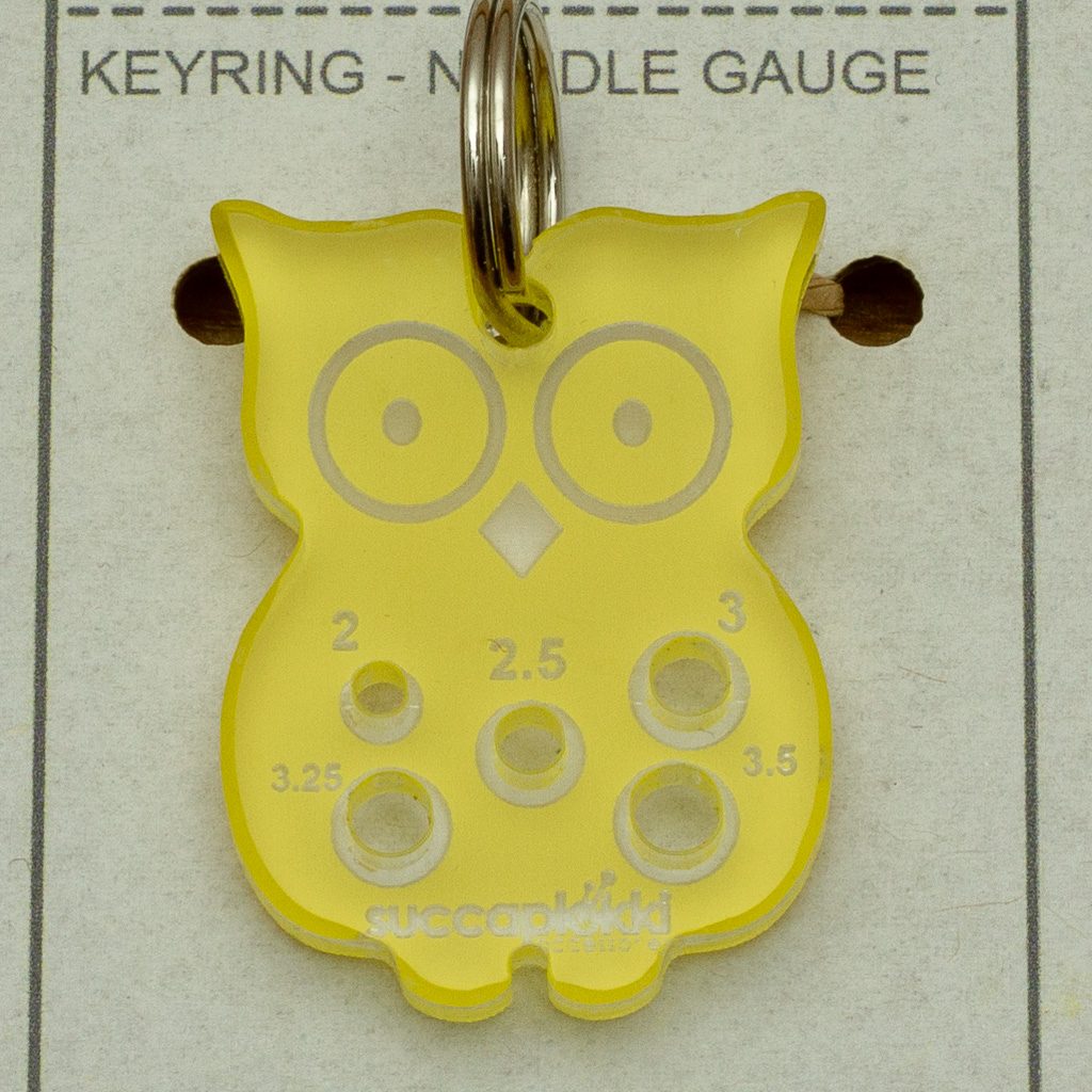 Needle Gauge Key Ring "Owl" 
