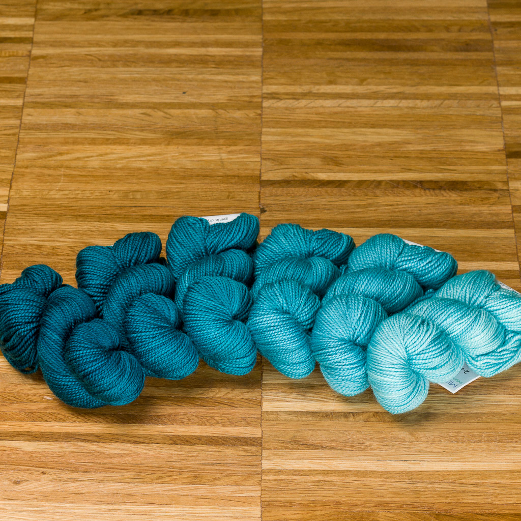 Strickgarn Miss Babs Gradient Set Yummy 2-ply  Farbe Sea Teal